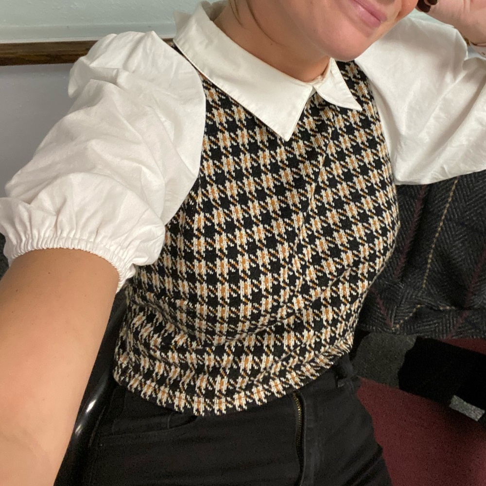 Collared Crop Blouse - image 3